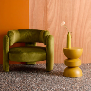 Table d'appoint, bout de canapé, table de chevet métal Ø32 x H43,5cm ASSA