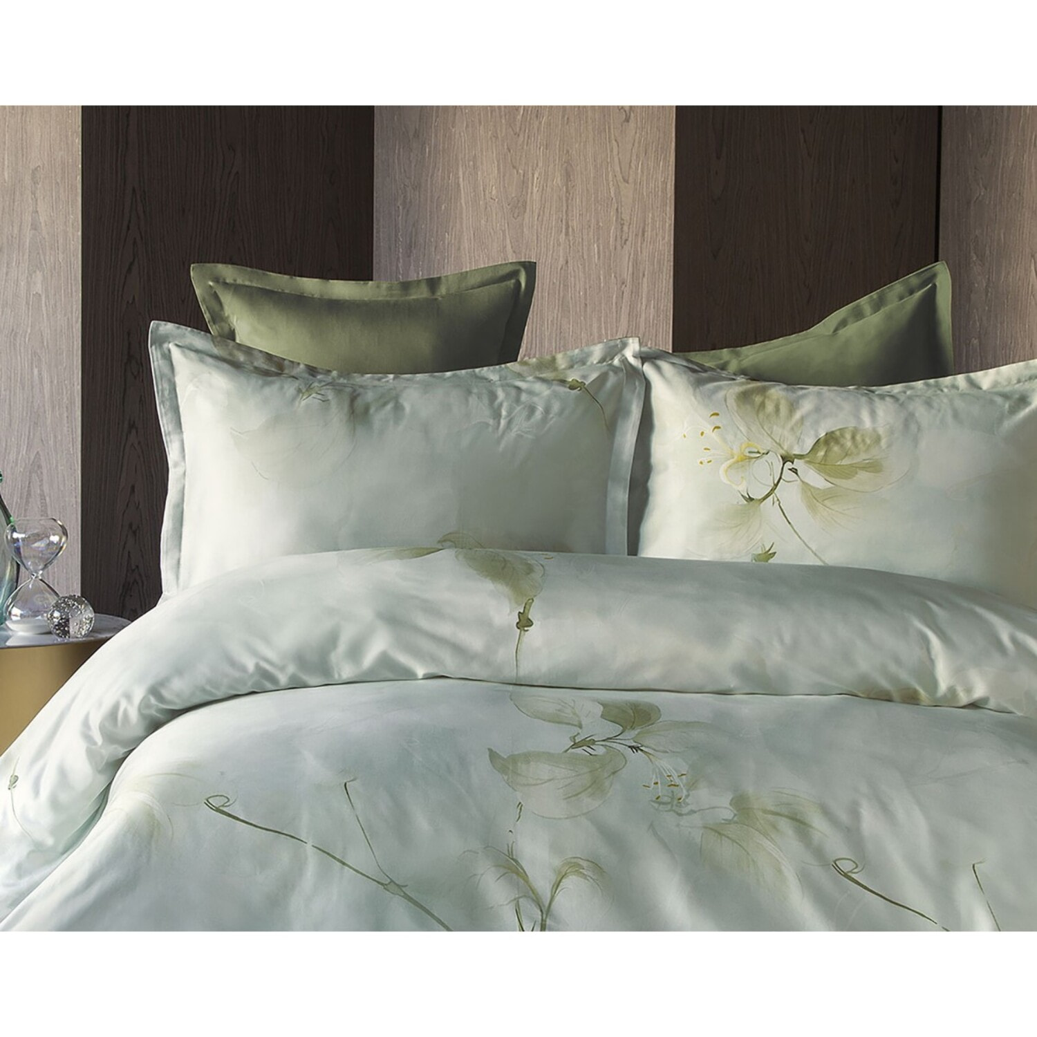 Parure housse de couette et taies oreiller 100% Satin de Coton imprimé