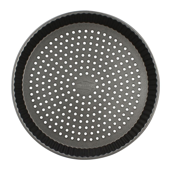 Moule à tarte perforé en acier carbone 30cm AMANDINE
