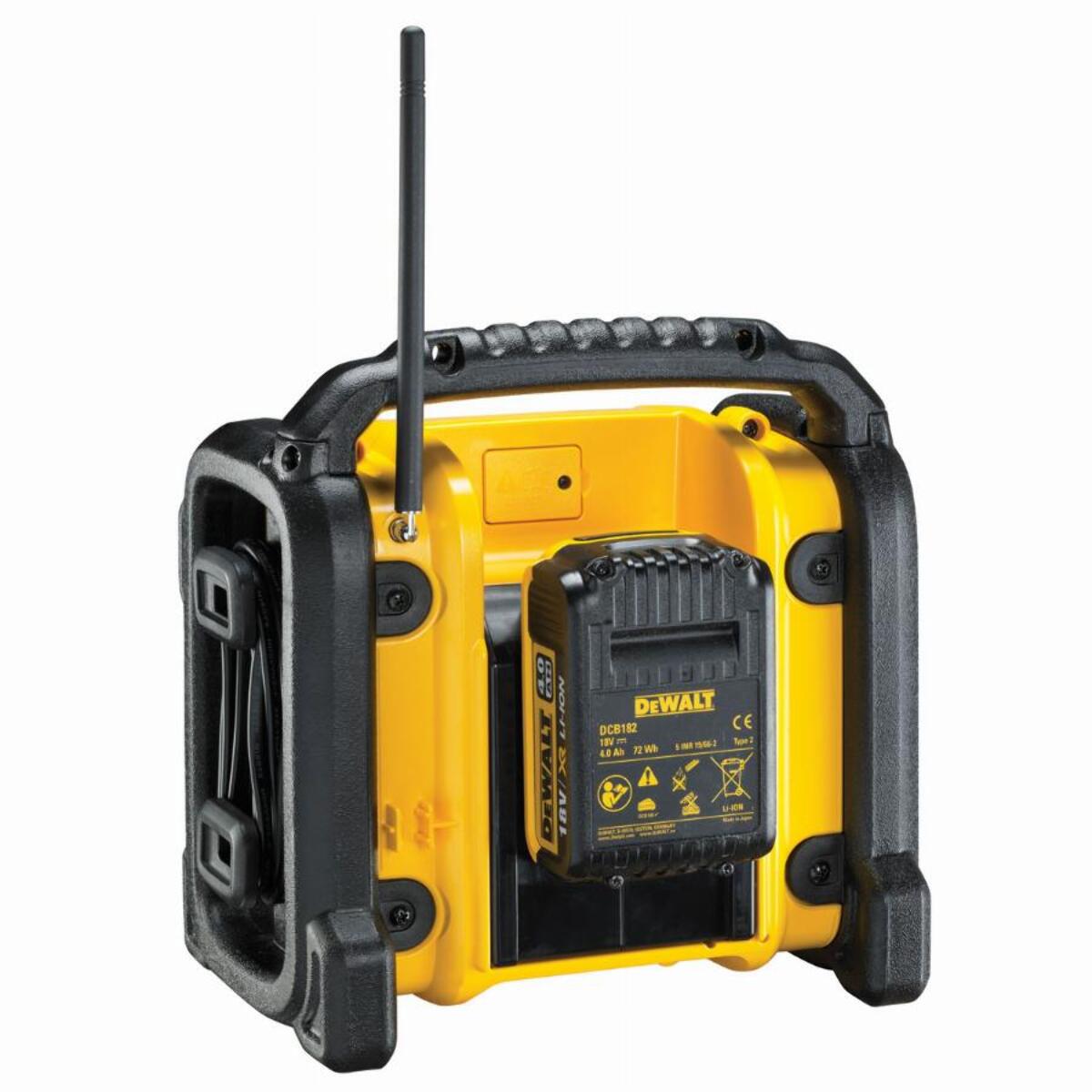 Radio compacte sur secteur ou batterie XR - Sans batterie ni chargeur - DEWALT - DCR019-QW