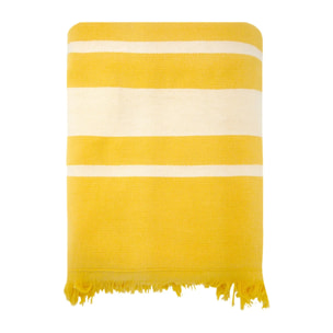 Fouta doublée éponge - Caraibes Tournesol - 90x170cm - 340g/m²