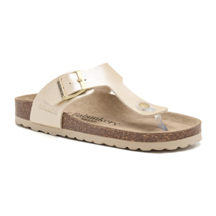 SANDALIA BABUNKERS DORADO