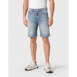 PHILIPP PLEIN Pantalones cortos vaqueros Fermentera BASIC