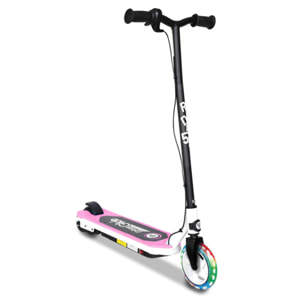 Trottinette Électrique Enfant Ride 55 Rose – Moteur 30W - 10 km/h - Autonomie Jusqu'a 40 min - 3-8 ans