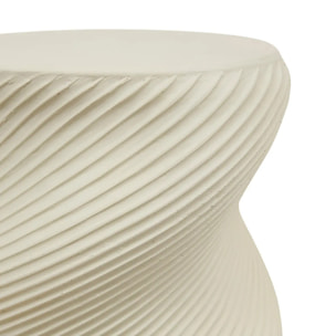 Porte-plante 1 étagères Twist beige 24x24cm