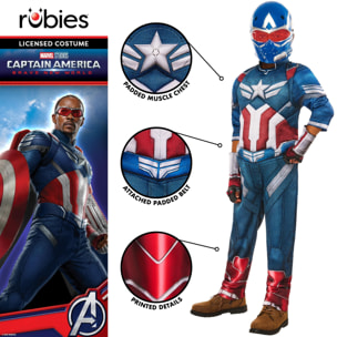 DISFRAZ CAPITAN AMERICA BNW DELUXE INF