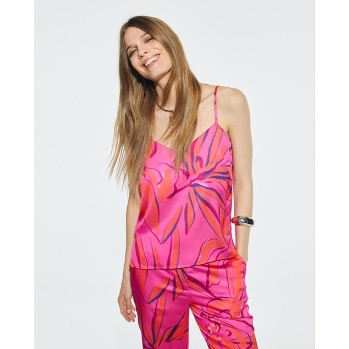 Top canotta stampato