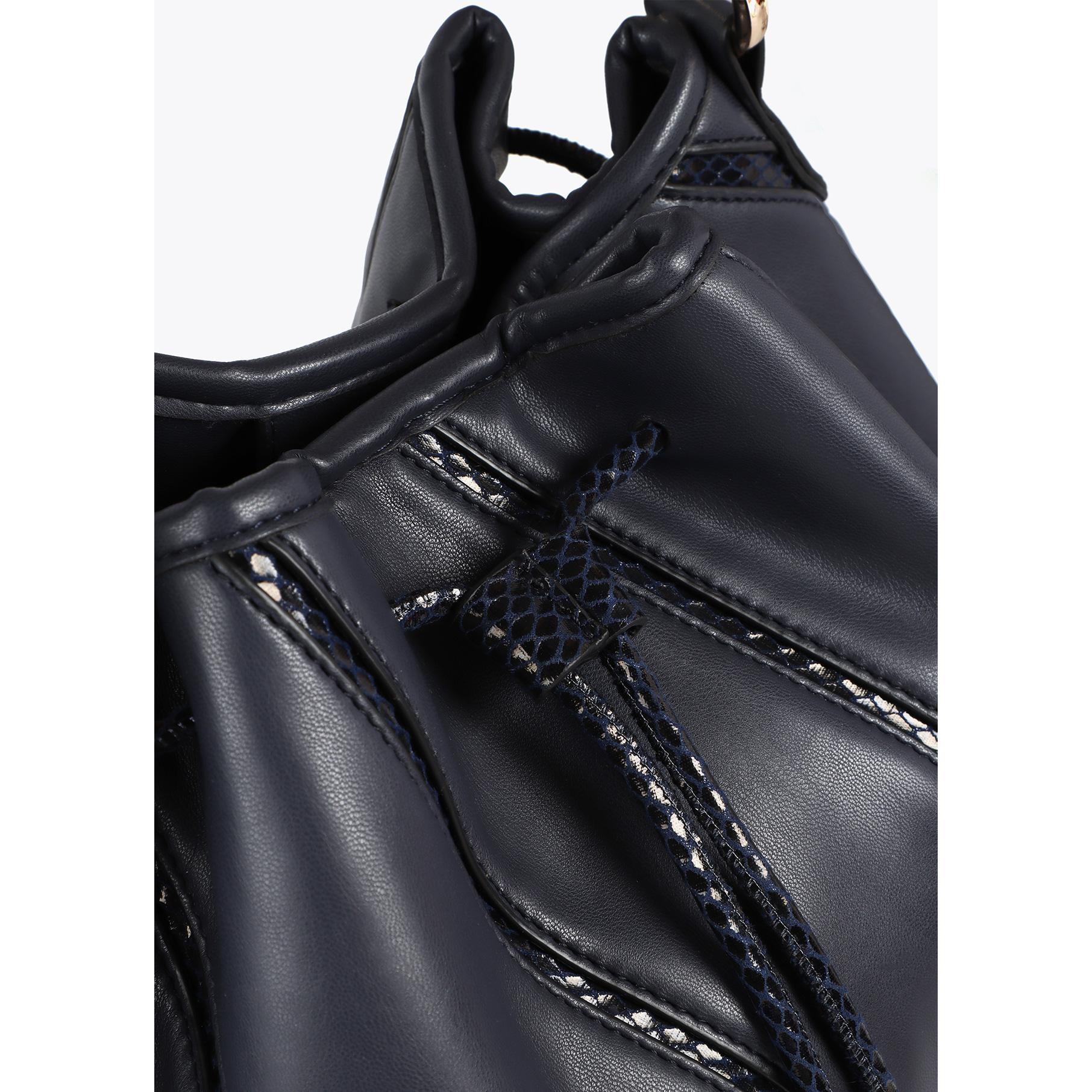 Borsa Judas con effetto pelle di serpente