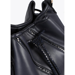 Borsa Judas con effetto pelle di serpente