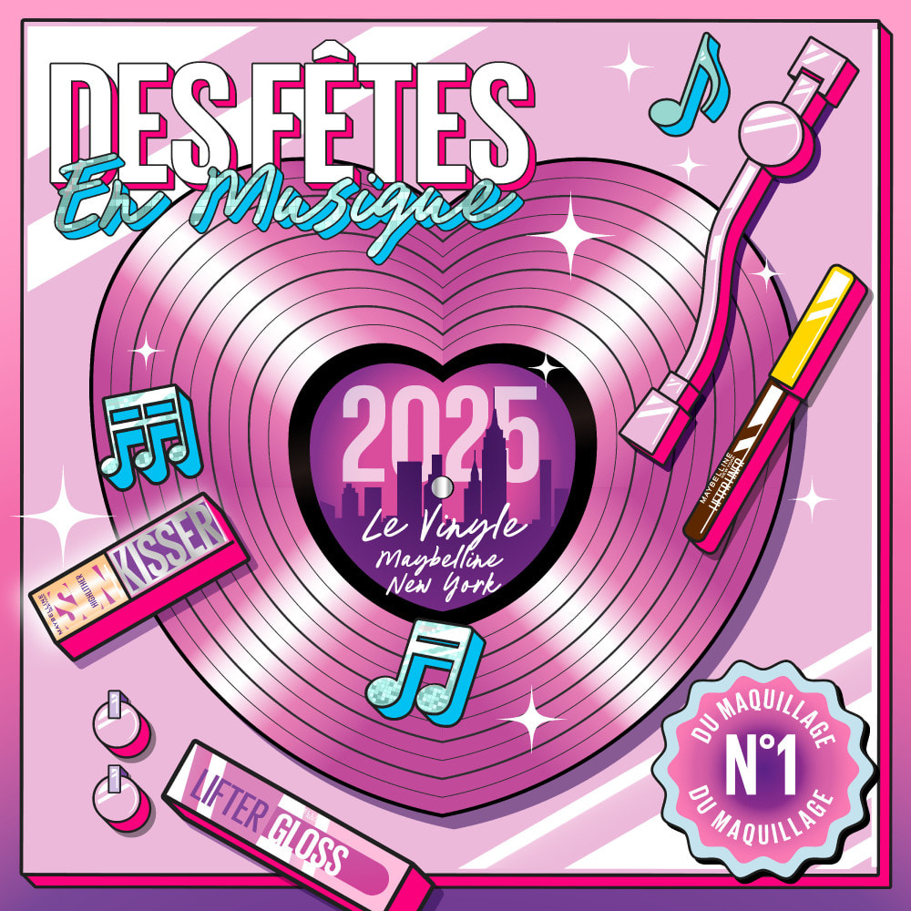 Maybelline New York Calendrier de l'Avent 2025 - 24 Produits Maquillage - Grand Format