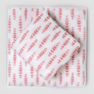 Juego de sábanas coralina Espiga rosa cuna