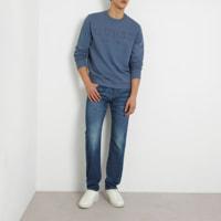 Sweat Beau - broderie - logo - bleu