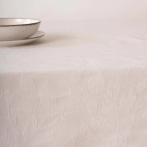 Nappe anti-taches jacquard Bacoli 32010D2 Blanc