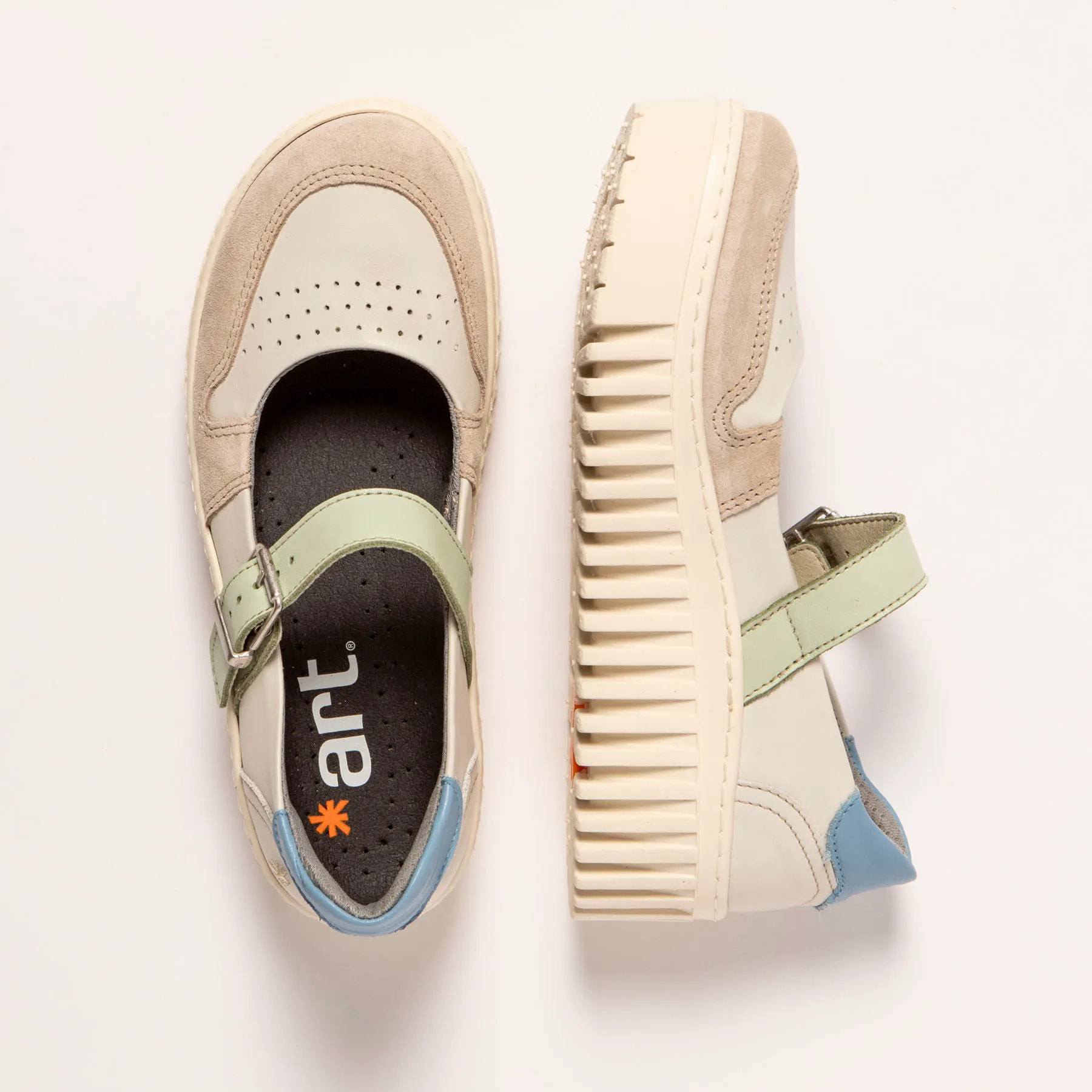 Zapatos 1515 NAPPA CREAM-LIMA/BRIGHTON color Cream-lima