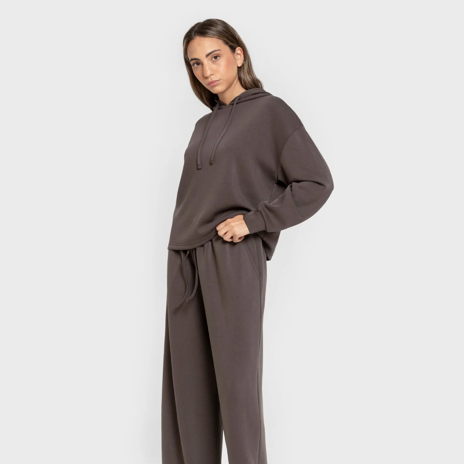 Pantalón largo estilo modal mujer