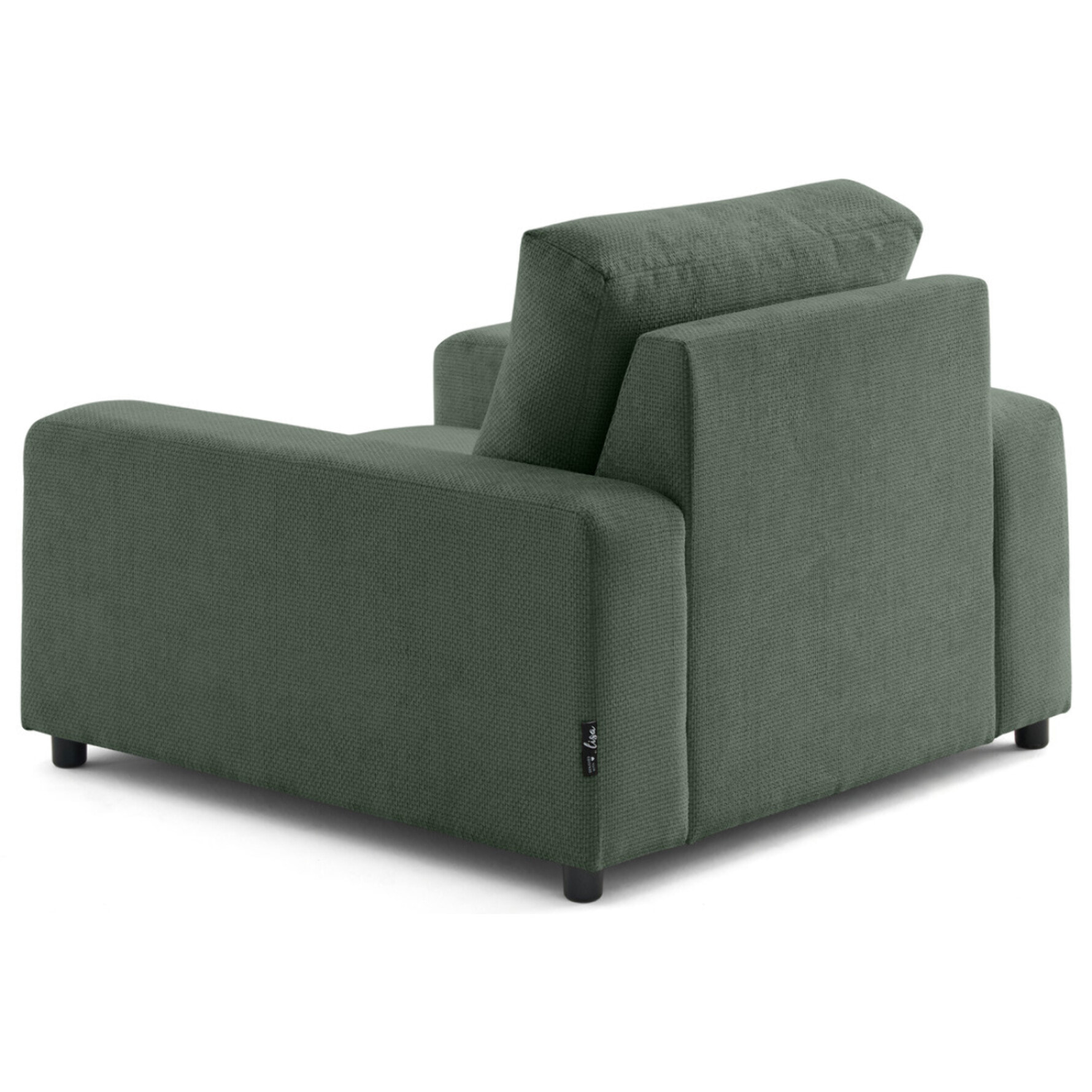 Pivoine - fauteuil en velours texturé - Vert