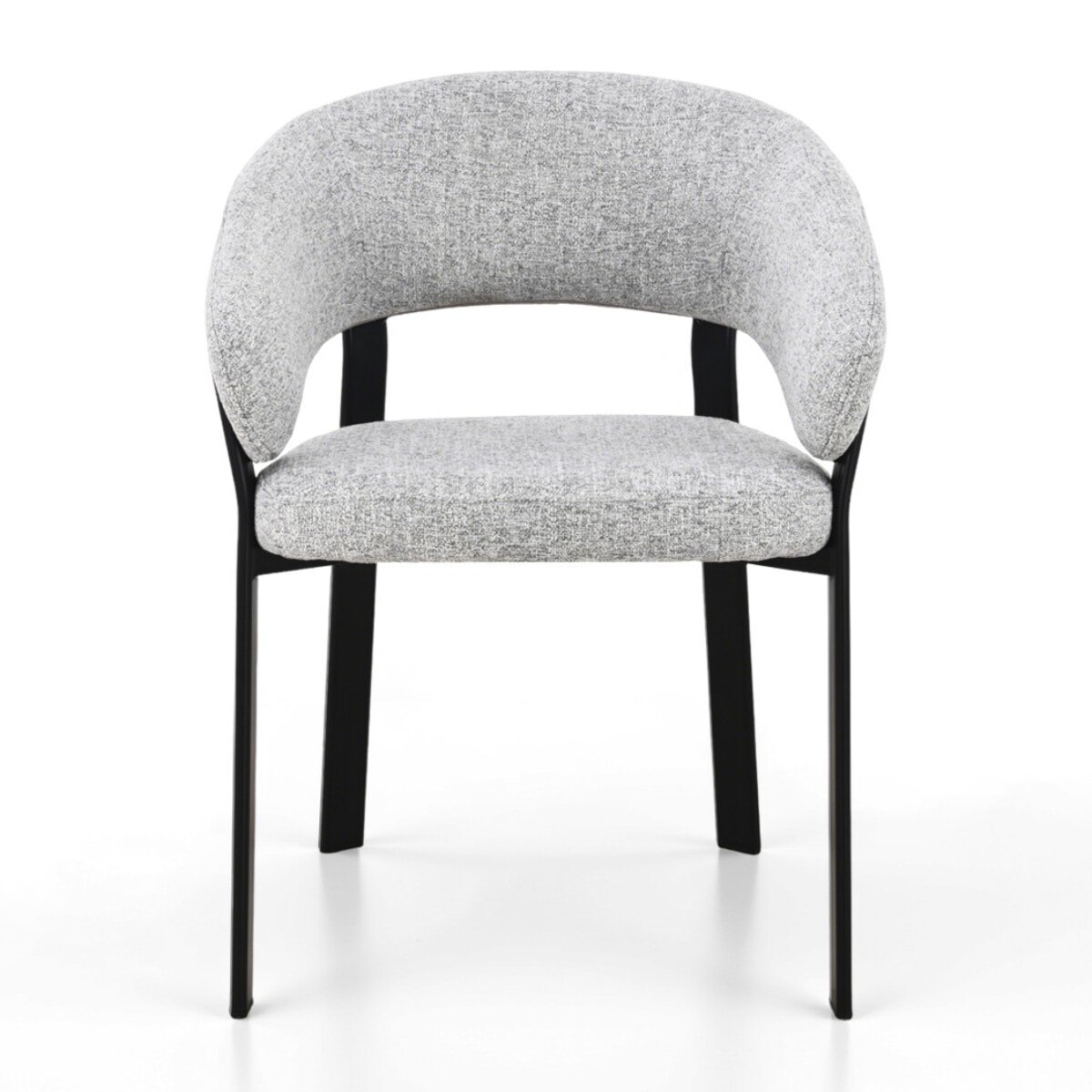 Lot de 2 chaises de salle à manger avec accoudoirs Tomasucci PIT, gris, H.80 L.59 P.60