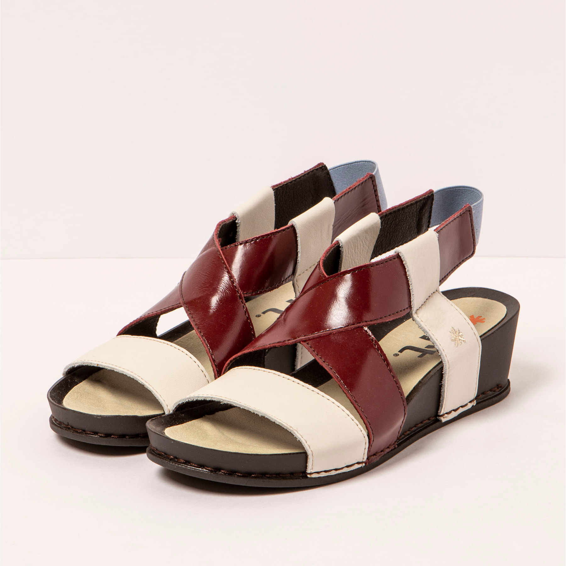 Sandalias 1944 MULTI CREAM-BURDEOS/ I IMAGINE color Cream-burdeos