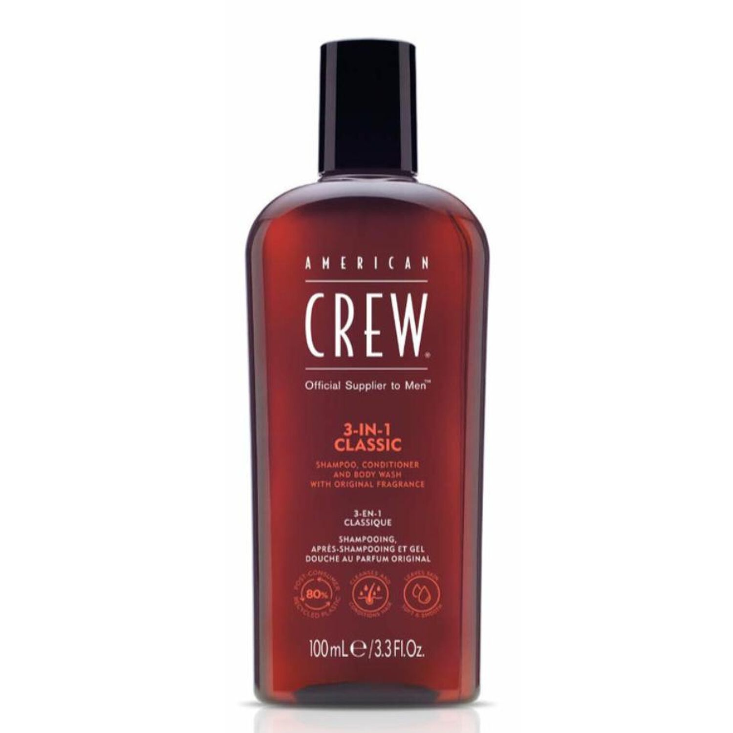 3-en-1 Classic - Shampooing 3en1 Revitalisant Hydratant et Apaisant 100 ml