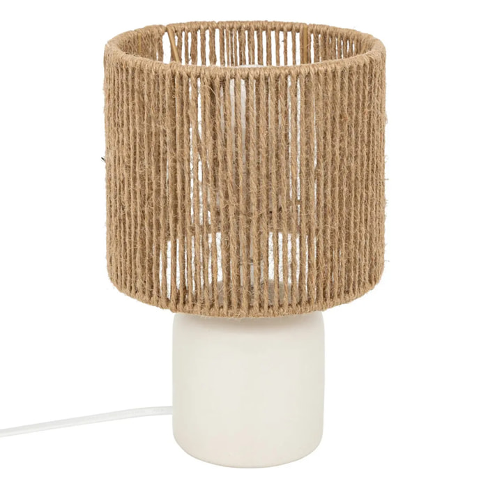 Lampe à poser Koby blanc H24cm