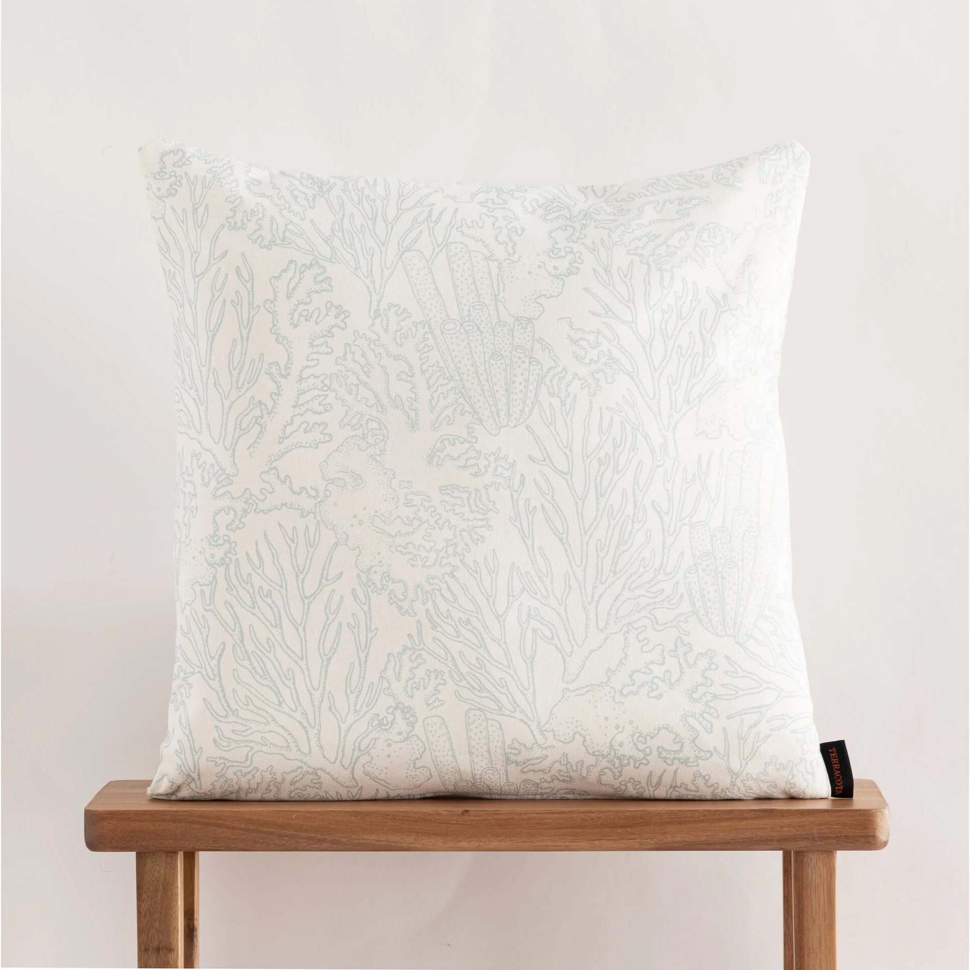 Housse de coussin en 100% coton 50x50 cm Estarit Mint A