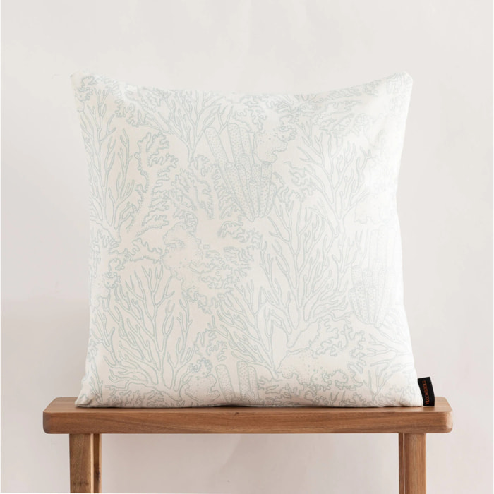 Housse de coussin en 100% coton 50x50 cm Estarit Mint A