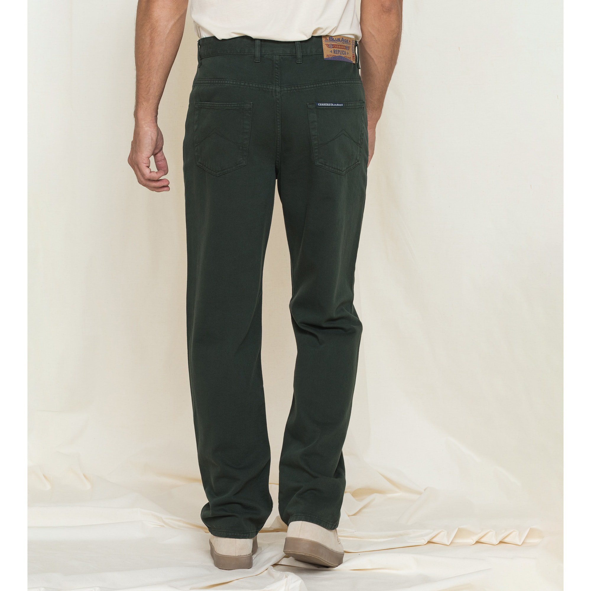 PANTALONI STRAIGHT FIT IN BULL DENIM OLD STYLE