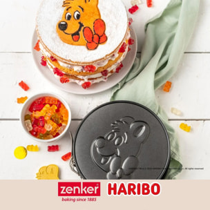 Moule à manqué à charnière 18 cm avec emporte-pièce Zenker Haribo