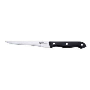 Juego de 7pzs cuchillos de cocina en acero inoxidable + tacoma marrón san ignacio
