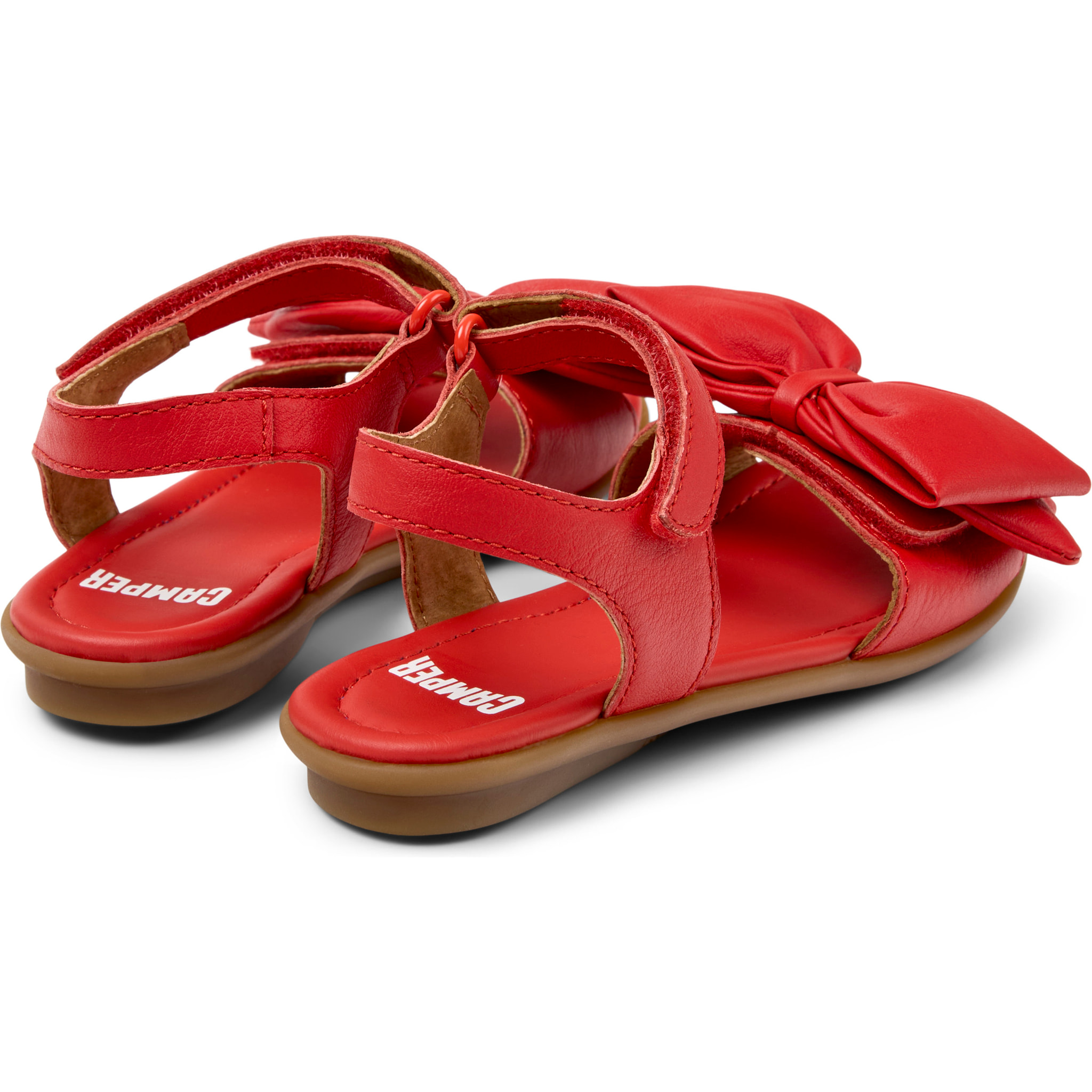 Sandalias - CAMPER Right - Rojo - Cuero liso
