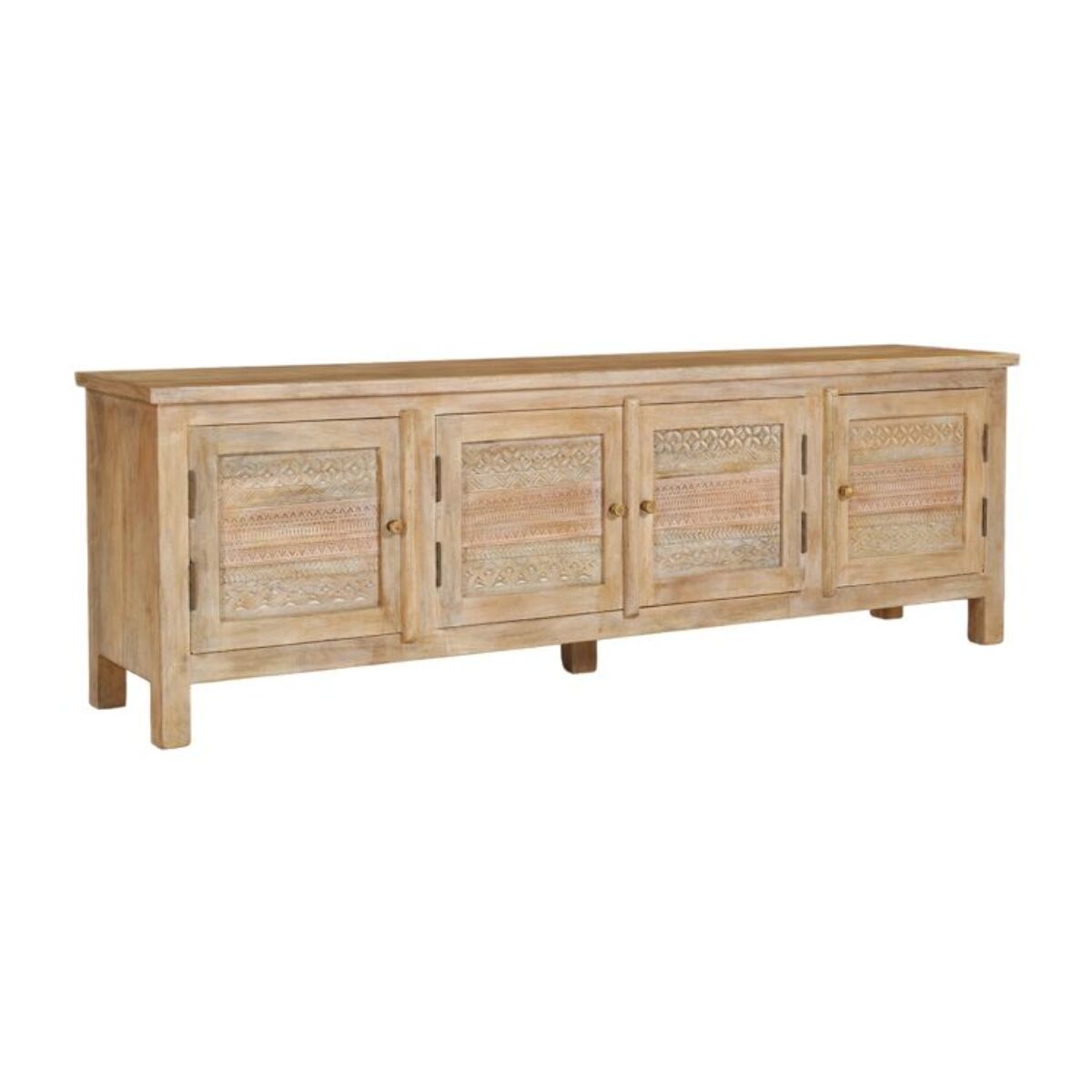 Zilara -bois massif de manguier-couleur natural 180 x 60 x 40 cm