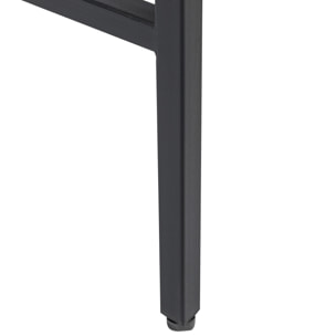 Bureau bois et noir 2 tiroirs ARTHUR