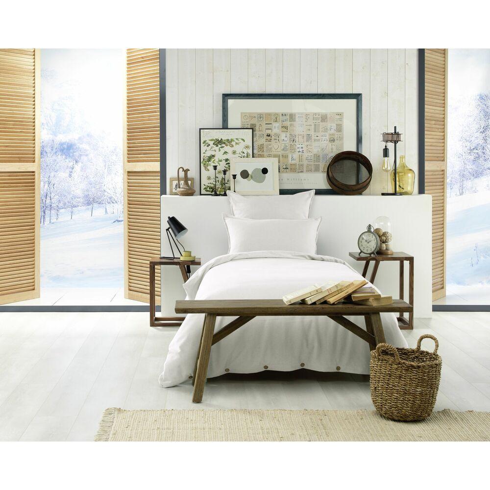 Housse de couette Flanelle Blanc Neige