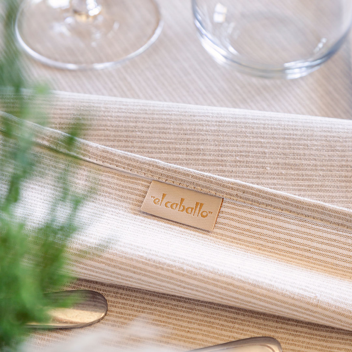 Mantel 100% algodón CAZORLA Beige