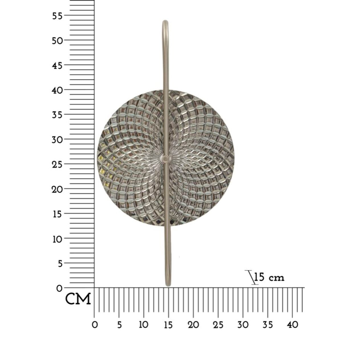 LAMPADA DA MURO SILVERY CM 28X15X54