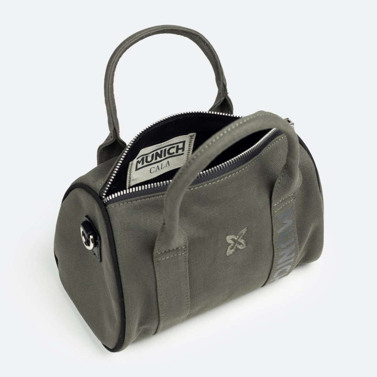 BOLSO CALA CROSSBODY BARREL C/KHAKI + FUCSIA