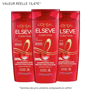 L'Oréal Paris Elseve Color-Vive Shampooing 3x350ml