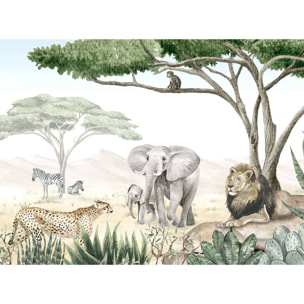 Papier peint les géants de la savane Intissé