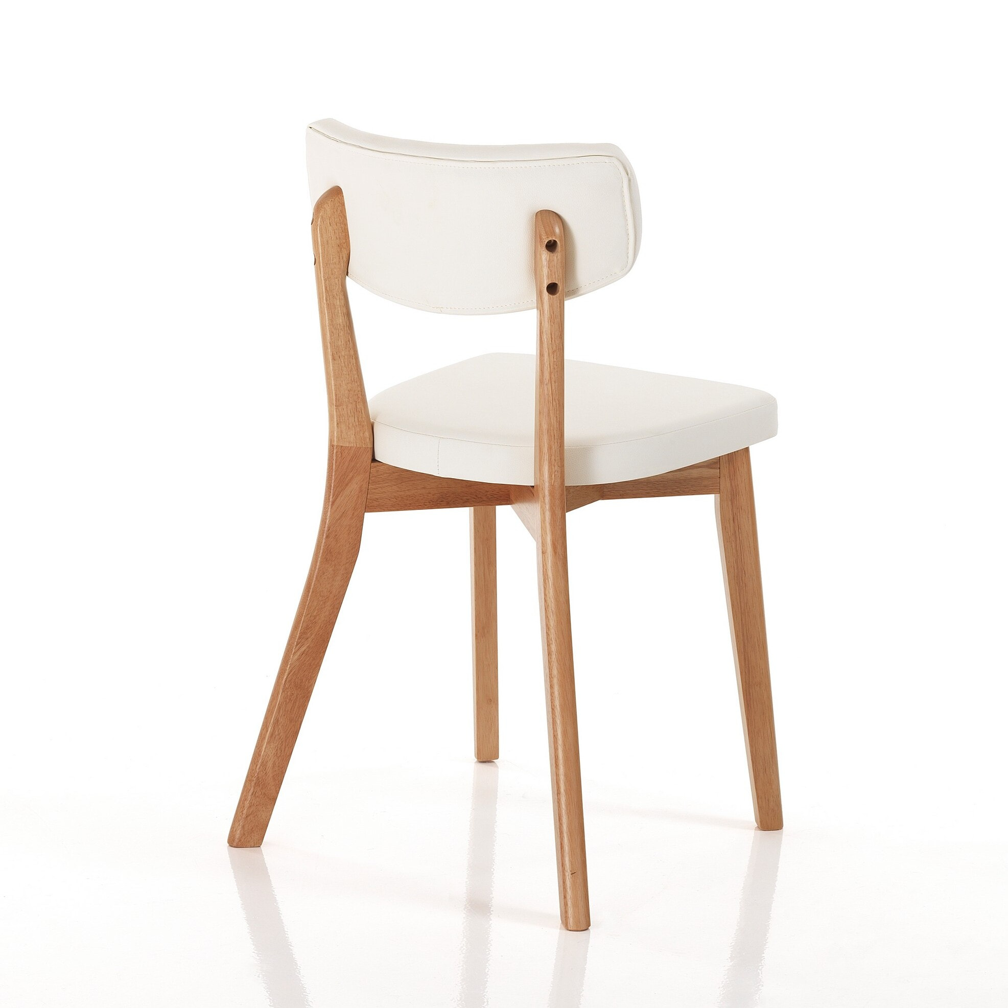 Tomasucci Lot de 2 Chaises en bois VARM EVOLUTION Blanc