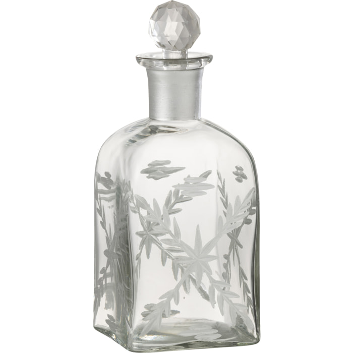 J-Line carafe Chloe Ovale - verre - transparent/argent