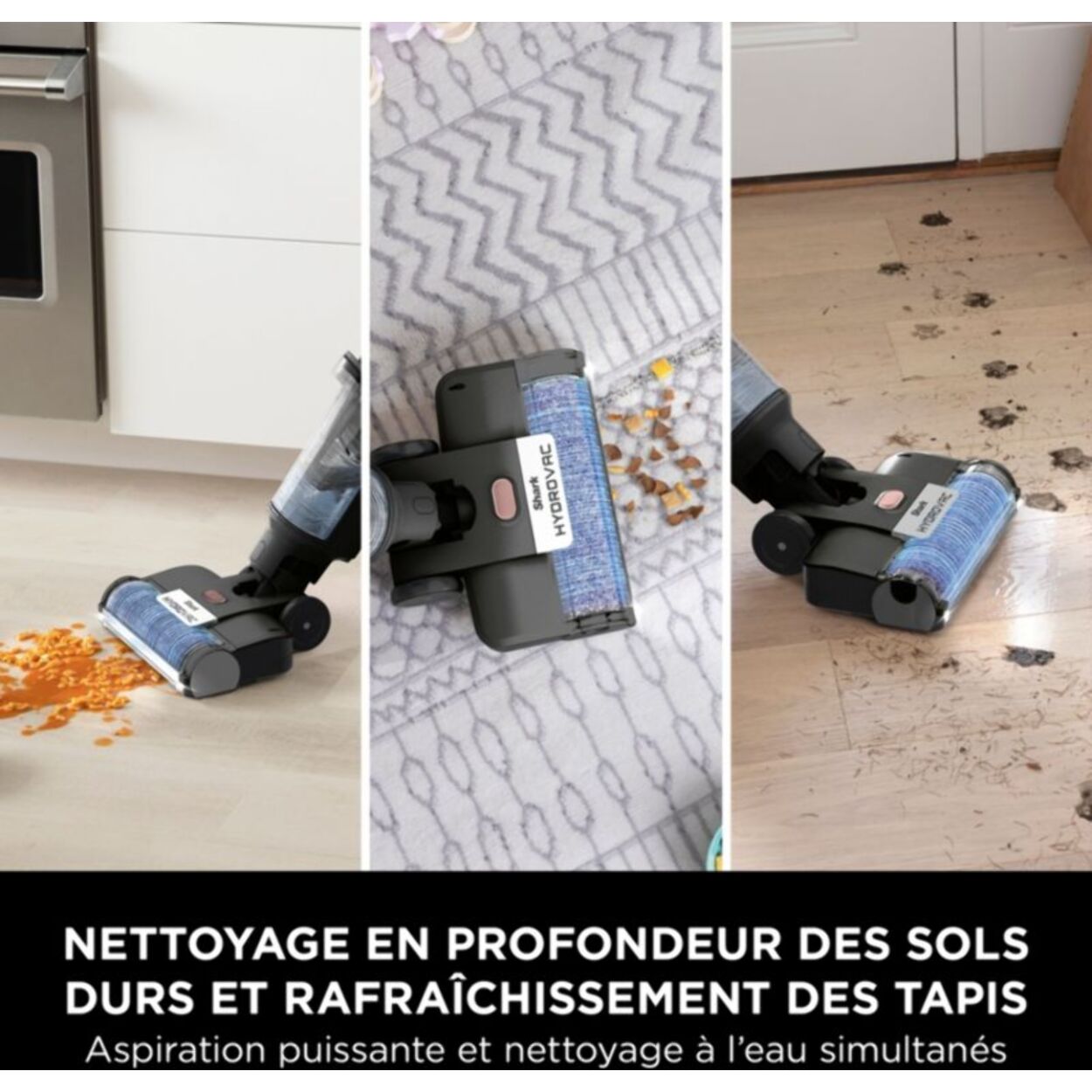 Nettoyeur de sol SHARK Hydrovac sans fil WD210EU