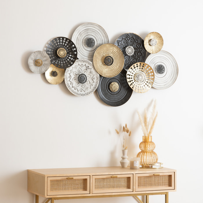 Déco murale "Ivo" en métal 134x68cm