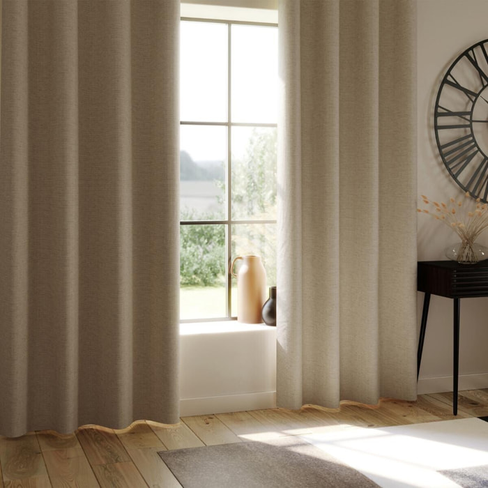 Rideau occultant "Lua" beige 140x260cm