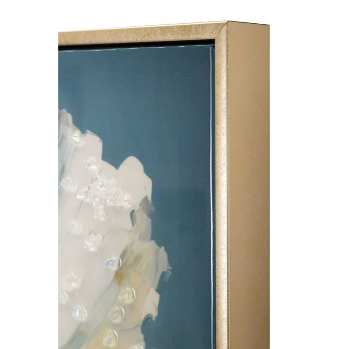 DIPINTO SU TELA LACCATO BLUEY C/CORNICE CM 42X3,5X62