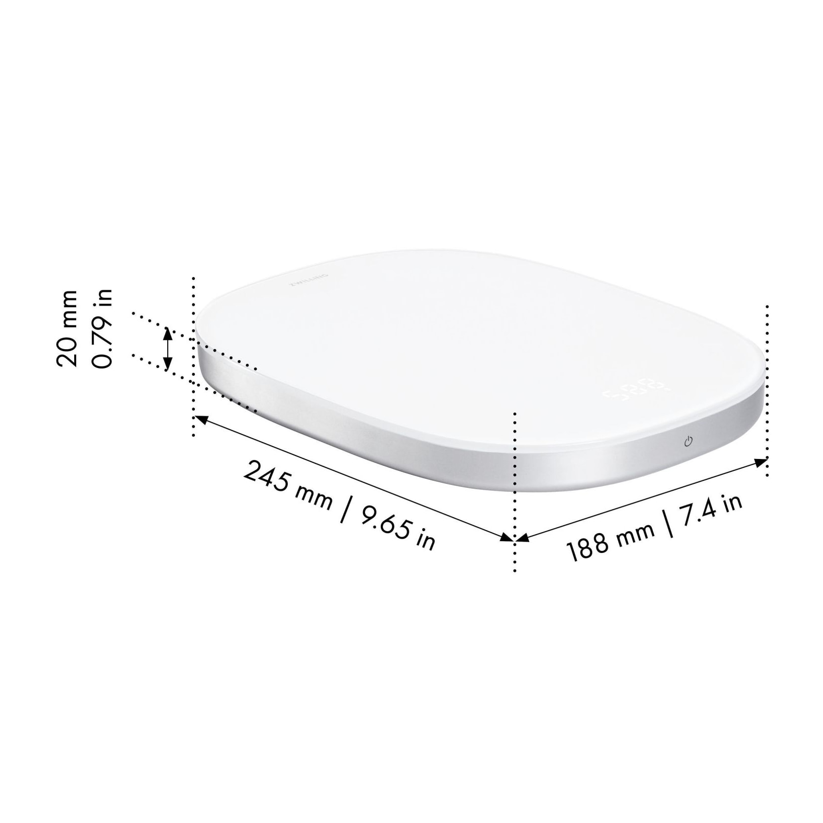 Balance digitale Enfinigy Argent