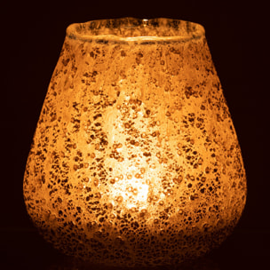 J-Line bougeoir - verre - gris - medium