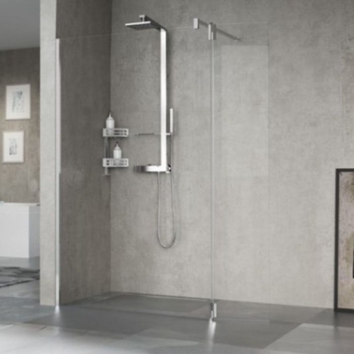 NOVELLINI  Porte pivotante pour paroi de douche fixe Giada HA