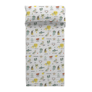 Popcorn - Colcha Bouti Estampada - 100% Algodón - 70 gr/m² - Biel