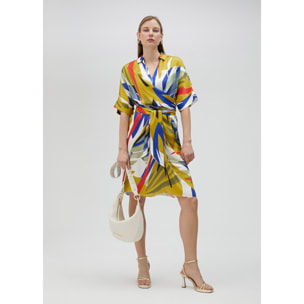 Vestito corto con stampa