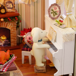 Tiempo de vacaciones. Maqueta 3D, realista con gran detalle, cubierta antipolvo y luces led.